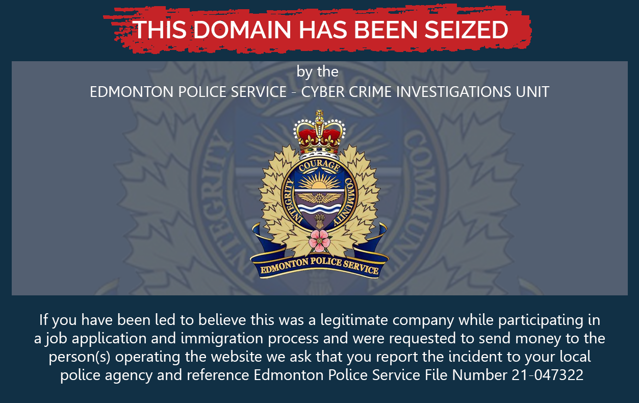 Domain Seized